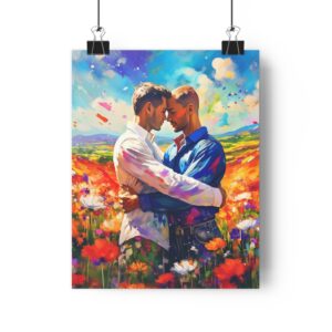 Romantic Gay Couple Poster