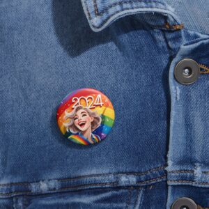 Lesbian 2024 Pride Celebration Button Pin