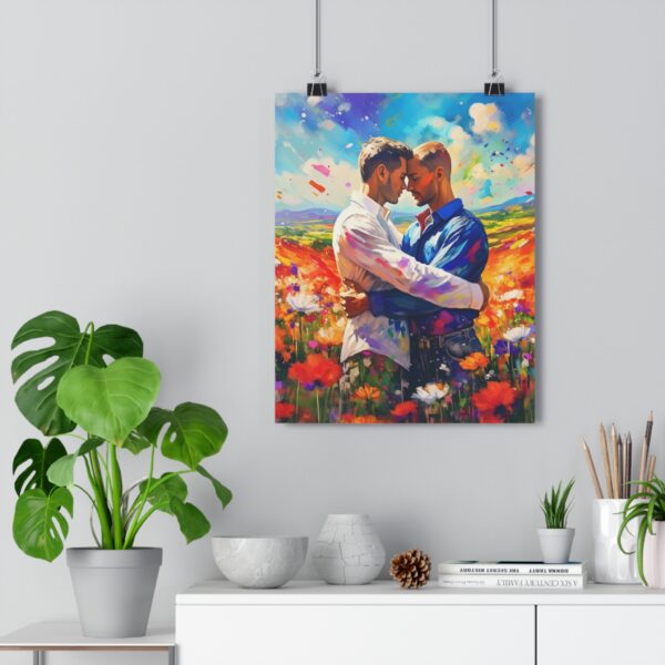 Romantic Gay Couple Poster