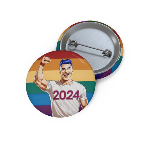 2024 Gay Button Pin