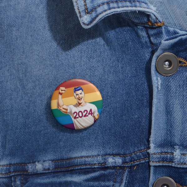 2024 Gay Button Pin