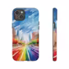 Rainbow Cityscape Phone Case - Celebrate Pride -1 - Image 55