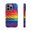 Vibrant Rainbow Pride Art iPhone Case - Celebrate LGBTQ Inclusivity - Image 32
