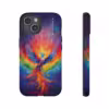 Bold A Phoenix Rising from Flames iPhone Case - Symbol of LGBTQ Resilience - Image 52