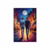Elegant gay men on a moonlit street 3 Fine Art Posters - Image 5