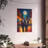 Elegant gay men on a moonlit street 2 Fine Art Posters - Image 7