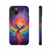 Bold A Phoenix Rising from Flames iPhone Case - Symbol of LGBTQ Resilience - Image 36