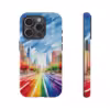 Rainbow Cityscape Phone Case - Celebrate Pride -1 - Image 58