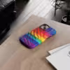 Vibrant Rainbow Pride Art iPhone Case - Celebrate LGBTQ Inclusivity - Image 27