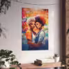 Vibrant Fine Art Poster Celebrating Lesbian Love 1