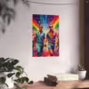 Stylish gay men holding hands at a lively Pride parade Fine Art Posters - Image 4