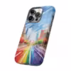 Rainbow Cityscape Phone Case - Celebrate Pride -1 - Image 33