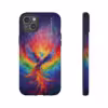 Bold A Phoenix Rising from Flames iPhone Case - Symbol of LGBTQ Resilience - Image 58