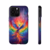 Bold A Phoenix Rising from Flames iPhone Case - Symbol of LGBTQ Resilience - Image 44