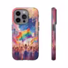 Vibrant Pride Parade Rainbow Street iPhone Case - Celebrate LGBTQ Pride - Image 32