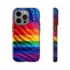 Vibrant Rainbow Pride Art iPhone Case - Celebrate LGBTQ Inclusivity - Image 28