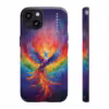 Bold A Phoenix Rising from Flames iPhone Case - Symbol of LGBTQ Resilience - Image 4