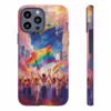 Vibrant Pride Parade Rainbow Street iPhone Case - Celebrate LGBTQ Pride - Image 18