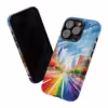 Rainbow Cityscape Phone Case - Celebrate Pride -1 - Image 62