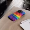 Vibrant Rainbow Pride Art iPhone Case - Celebrate LGBTQ Inclusivity - Image 51