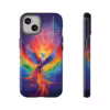 Bold A Phoenix Rising from Flames iPhone Case - Symbol of LGBTQ Resilience - Image 20
