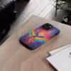 Bold A Phoenix Rising from Flames iPhone Case - Symbol of LGBTQ Resilience - Image 51