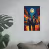 Elegant gay men on a moonlit street 2 Fine Art Posters - Image 6