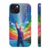 Bold Gay Power Rainbow Painting iPhone Case - Celebrate LGBTQ Pride - Image 4