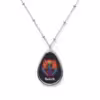 Elegant Phoenix in Flame Rebirth Necklace - A Symbol of LGBTQ Pride and Resilience - Image 2