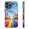 Rainbow Cityscape Phone Case - Celebrate Pride -1 - Image 16