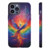 Bold A Phoenix Rising from Flames iPhone Case - Symbol of LGBTQ Resilience - Image 18
