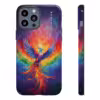 Bold A Phoenix Rising from Flames iPhone Case - Symbol of LGBTQ Resilience - Image 16