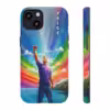 Bold Gay Power Rainbow Painting iPhone Case - Celebrate LGBTQ Pride - Image 6