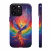 Bold A Phoenix Rising from Flames iPhone Case - Symbol of LGBTQ Resilience - Image 12