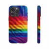 Vibrant Rainbow Pride Art iPhone Case - Celebrate LGBTQ Inclusivity - Image 70