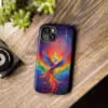 Bold A Phoenix Rising from Flames iPhone Case - Symbol of LGBTQ Resilience - Image 3