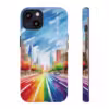 Rainbow Cityscape Phone Case - Celebrate Pride -1 - Image 6