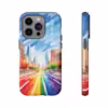 Rainbow Cityscape Phone Case - Celebrate Pride -1 - Image 32