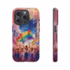 Vibrant Pride Parade Rainbow Street iPhone Case - Celebrate LGBTQ Pride - Image 64