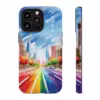 Rainbow Cityscape Phone Case - Celebrate Pride -1 - Image 12