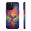 Bold A Phoenix Rising from Flames iPhone Case - Symbol of LGBTQ Resilience - Image 14