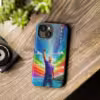 Bold Gay Power Rainbow Painting iPhone Case - Celebrate LGBTQ Pride - Image 3