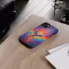 Bold A Phoenix Rising from Flames iPhone Case - Symbol of LGBTQ Resilience - Image 43