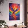 Majestic Rainbow Phoenix LGBTQ Posters - Colorful Wall Art and Spiritual Gift