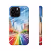 Rainbow Cityscape Phone Case - Celebrate Pride -1 - Image 48
