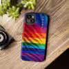 Vibrant Rainbow Pride Art iPhone Case - Celebrate LGBTQ Inclusivity - Image 57