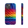 Vibrant Rainbow Pride Art iPhone Case - Celebrate LGBTQ Inclusivity - Image 52