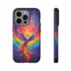 Bold A Phoenix Rising from Flames iPhone Case - Symbol of LGBTQ Resilience - Image 32