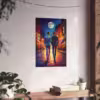 Elegant gay men on a moonlit street 3 Fine Art Posters - Image 7