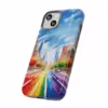 Rainbow Cityscape Phone Case - Celebrate Pride -1 - Image 21
